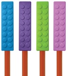 Munchables Chew Blockz Pencil Toppers, Set of 4