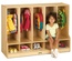 Jonti-Craft® Toddler 5 Section Coat Locker with Step - without Cubbie-Trays